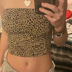 RARE BRANDY!!! Cheetah print tube top